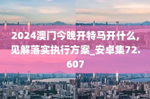 2024澳门今晚开特马开什么,见解落实执行方案_安卓集72.607