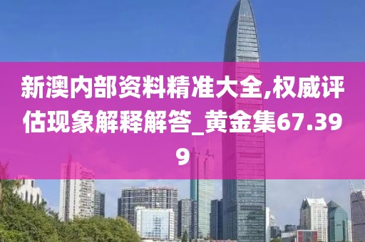 新澳内部资料精准大全,权威评估现象解释解答_黄金集67.399