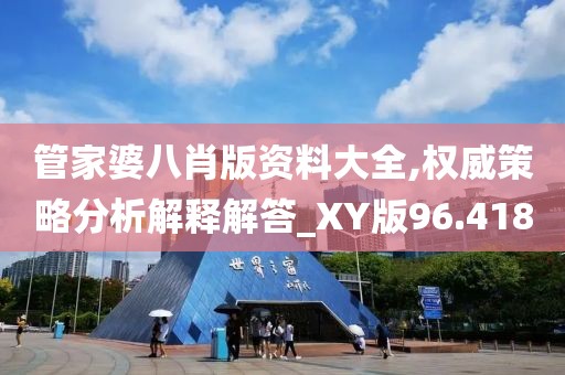 管家婆八肖版资料大全,权威策略分析解释解答_XY版96.418