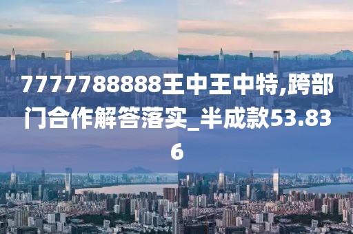 7777788888王中王中特,跨部门合作解答落实_半成款53.836