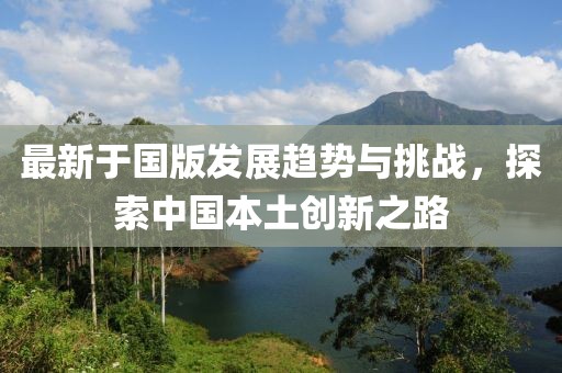 最新于国版发展趋势与挑战，探索中国本土创新之路