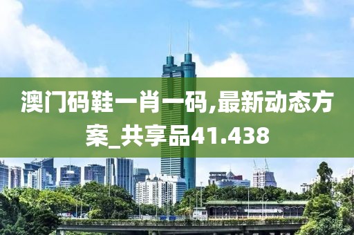 澳门码鞋一肖一码,最新动态方案_共享品41.438