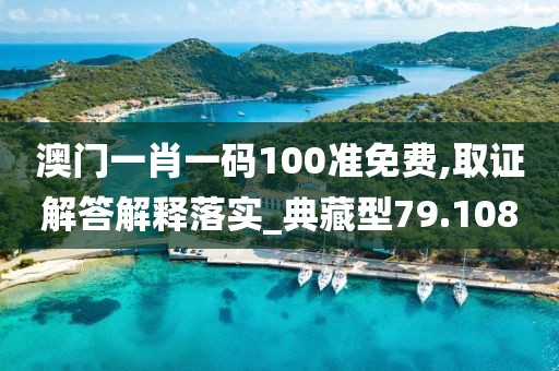 澳门一肖一码100准免费,取证解答解释落实_典藏型79.108