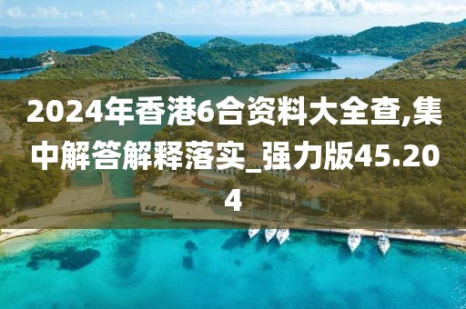 2024年香港6合资料大全查,集中解答解释落实_强力版45.204