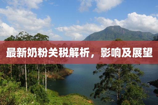 最新奶粉关税解析，影响及展望