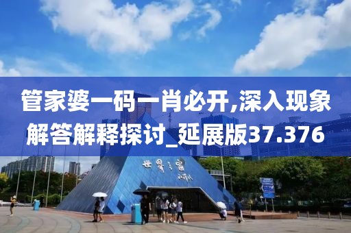 管家婆一码一肖必开,深入现象解答解释探讨_延展版37.376