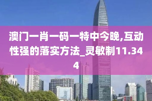澳门一肖一码一特中今晚,互动性强的落实方法_灵敏制11.344