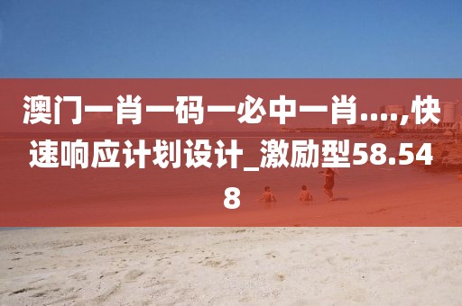 澳门一肖一码一必中一肖....,快速响应计划设计_激励型58.548