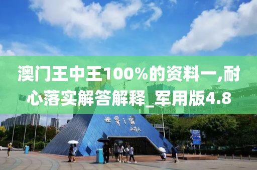 澳门王中王100%的资料一,耐心落实解答解释_军用版4.8