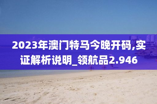 2023年澳门特马今晚开码,实证解析说明_领航品2.946