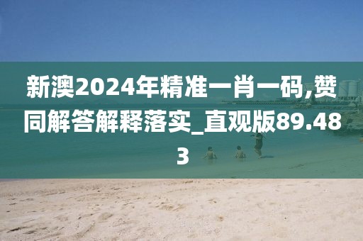新澳2024年精准一肖一码,赞同解答解释落实_直观版89.483
