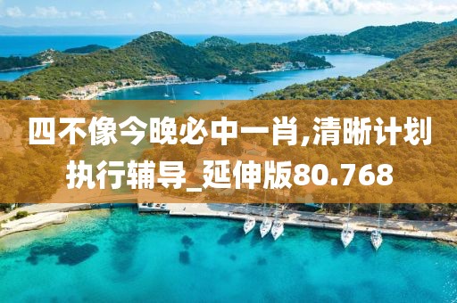 四不像今晚必中一肖,清晰计划执行辅导_延伸版80.768
