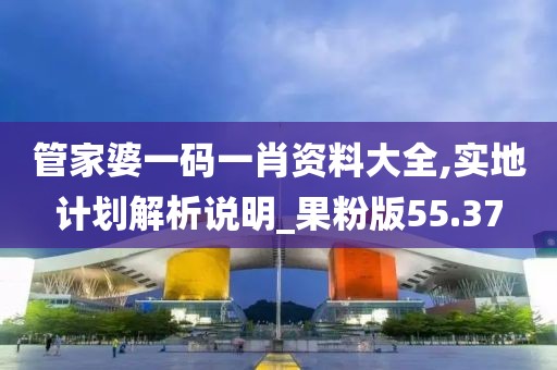 管家婆一码一肖资料大全,实地计划解析说明_果粉版55.37