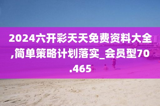 2024六开彩天天免费资料大全,简单策略计划落实_会员型70.465