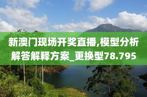 新澳门现场开奖直播,模型分析解答解释方案_更换型78.795
