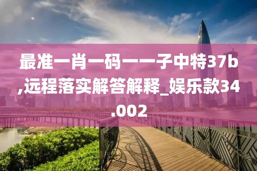 最准一肖一码一一子中特37b,远程落实解答解释_娱乐款34.002