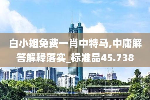 白小姐免费一肖中特马,中庸解答解释落实_标准品45.738