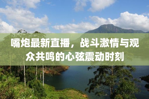 嘴炮最新直播，战斗激情与观众共鸣的心弦震动时刻