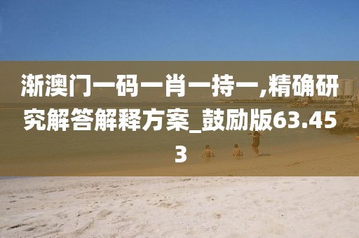 渐澳门一码一肖一持一,精确研究解答解释方案_鼓励版63.453