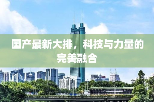 国产最新大排，科技与力量的完美融合