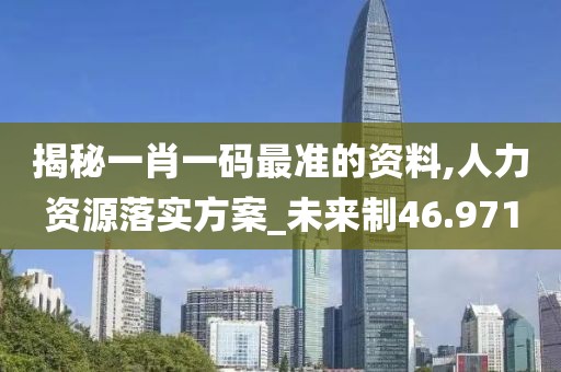 揭秘一肖一码最准的资料,人力资源落实方案_未来制46.971
