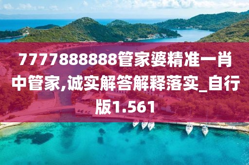 7777888888管家婆精准一肖中管家,诚实解答解释落实_自行版1.561