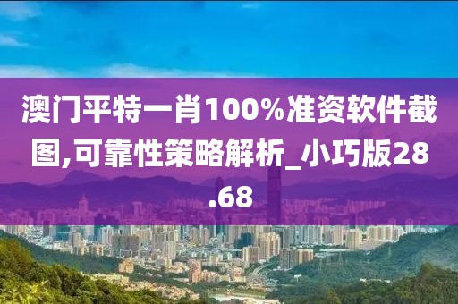 澳门平特一肖100%准资软件截图,可靠性策略解析_小巧版28.68