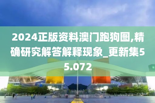 2024正版资料澳门跑狗图,精确研究解答解释现象_更新集55.072