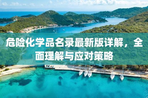 危险化学品名录最新版详解，全面理解与应对策略