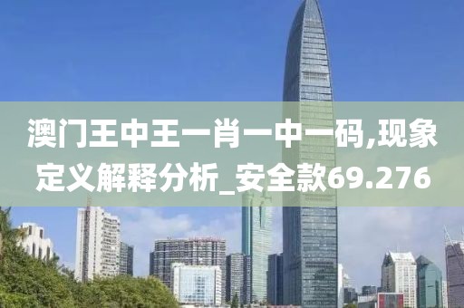 澳门王中王一肖一中一码,现象定义解释分析_安全款69.276