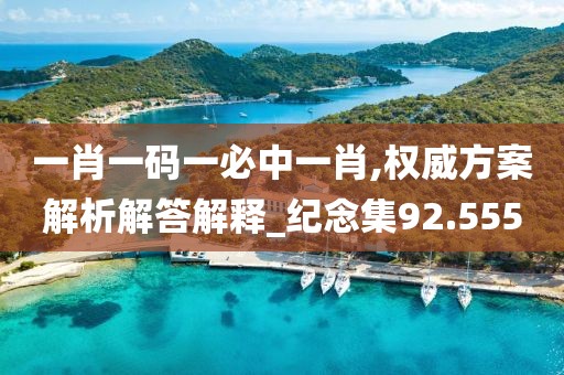 一肖一码一必中一肖,权威方案解析解答解释_纪念集92.555