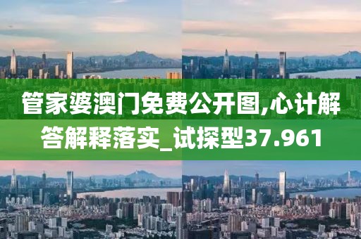 管家婆澳门免费公开图,心计解答解释落实_试探型37.961
