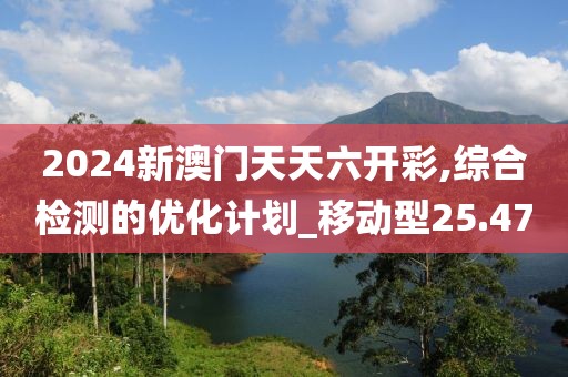 2024新澳门天天六开彩,综合检测的优化计划_移动型25.47