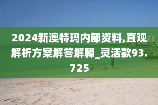 2024新澳特玛内部资料,直观解析方案解答解释_灵活款93.725
