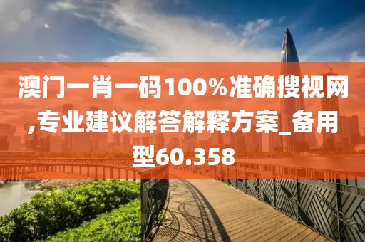 澳门一肖一码100%准确搜视网,专业建议解答解释方案_备用型60.358