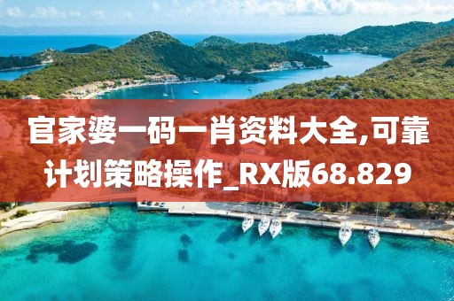 官家婆一码一肖资料大全,可靠计划策略操作_RX版68.829