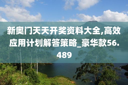 新奥门天天开奖资料大全,高效应用计划解答策略_豪华款56.489