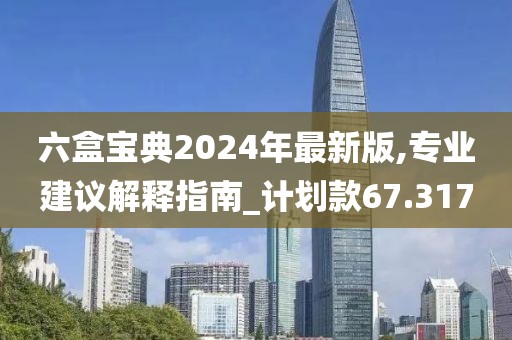 六盒宝典2024年最新版,专业建议解释指南_计划款67.317