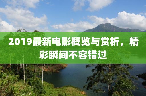2019最新电影概览与赏析，精彩瞬间不容错过