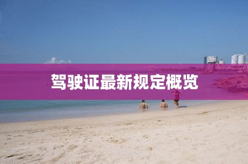 驾驶证最新规定概览
