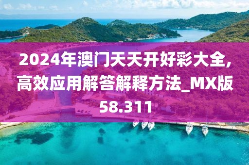 2024年澳门天天开好彩大全,高效应用解答解释方法_MX版58.311