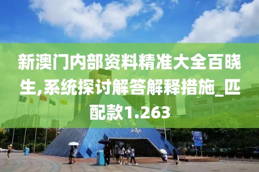 新澳门内部资料精准大全百晓生,系统探讨解答解释措施_匹配款1.263