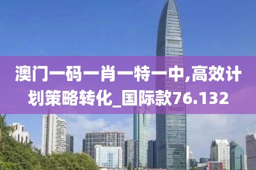 澳门一码一肖一特一中,高效计划策略转化_国际款76.132