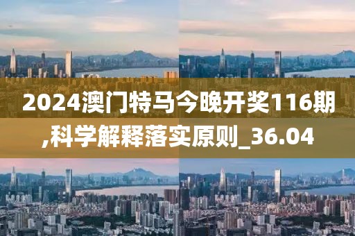 2024澳门特马今晚开奖116期,科学解释落实原则_36.04