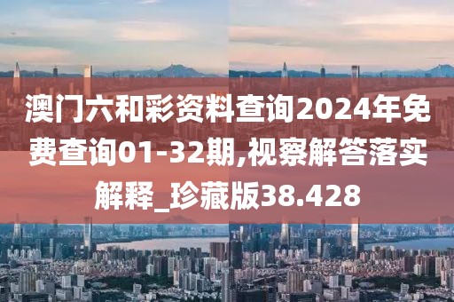 澳门六和彩资料查询2024年免费查询01-32期,视察解答落实解释_珍藏版38.428