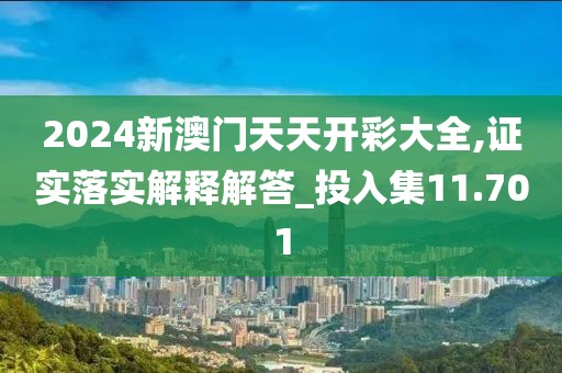 2024新澳门天天开彩大全,证实落实解释解答_投入集11.701