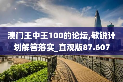 澳门王中王100的论坛,敏锐计划解答落实_直观版87.607