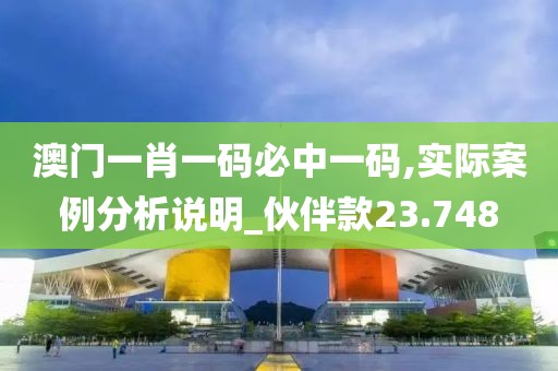 澳门一肖一码必中一码,实际案例分析说明_伙伴款23.748