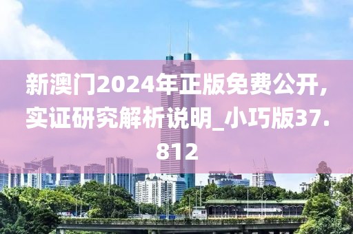 新澳门2024年正版免费公开,实证研究解析说明_小巧版37.812