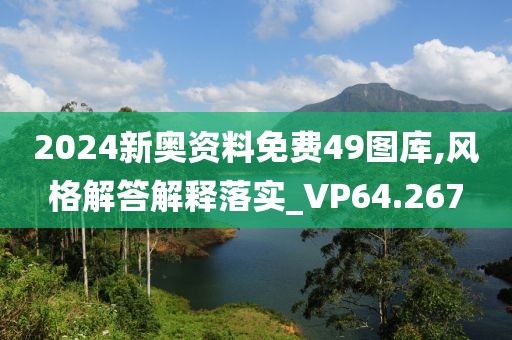 2024新奥资料免费49图库,风格解答解释落实_VP64.267